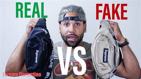 real supreme bag vs fake|genuine supreme vs false.